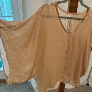 Size S, Oversized Tan Blouse